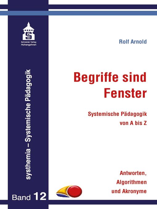 Title details for Begriffe sind Fenster by Rolf Arnold - Wait list